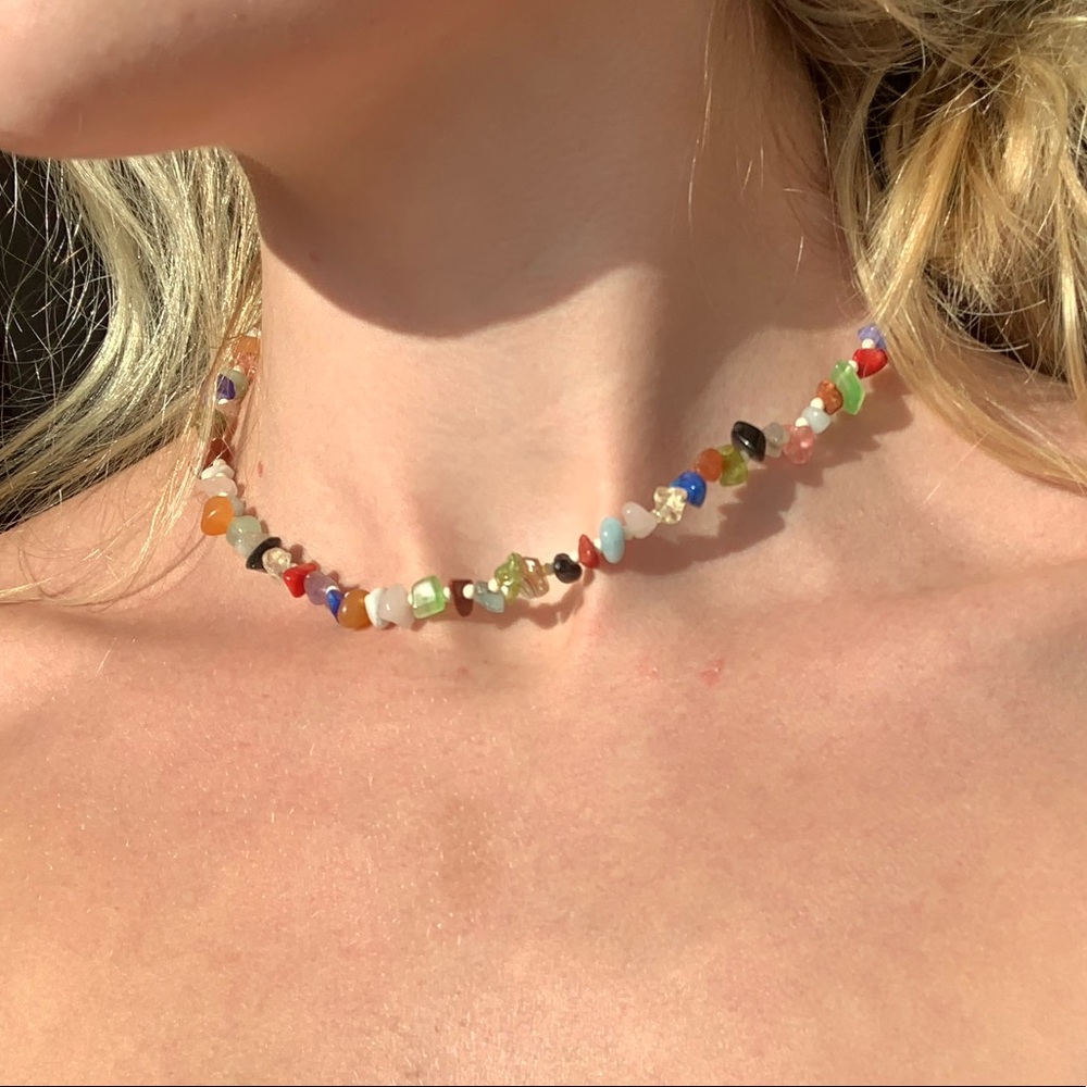 SOLD ON DIFFERENT SITE 7 Chakras Healing Crystal Necklace